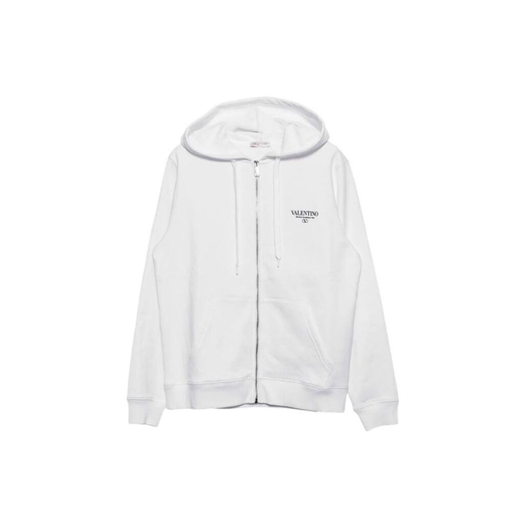 Valentino White Cotton Men's Sweatshirt